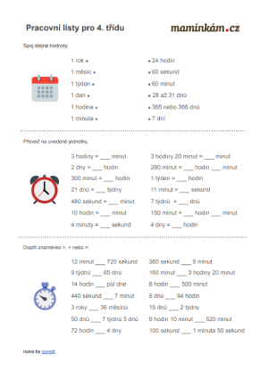 Pracovní listy 4. třída - matematika - převody jednotek - měsíce, dny, hodiny, minuty, sekundy I.png