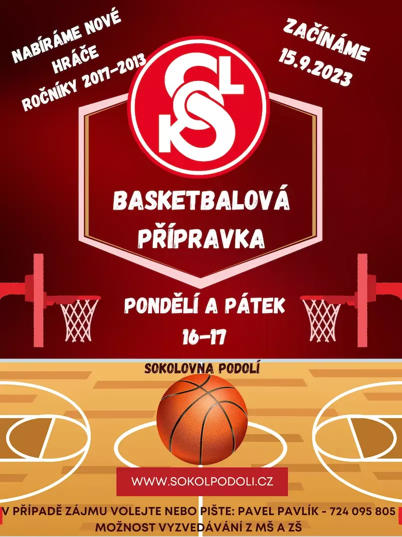 Nabíráme nové hráče do basketbalové přípravky